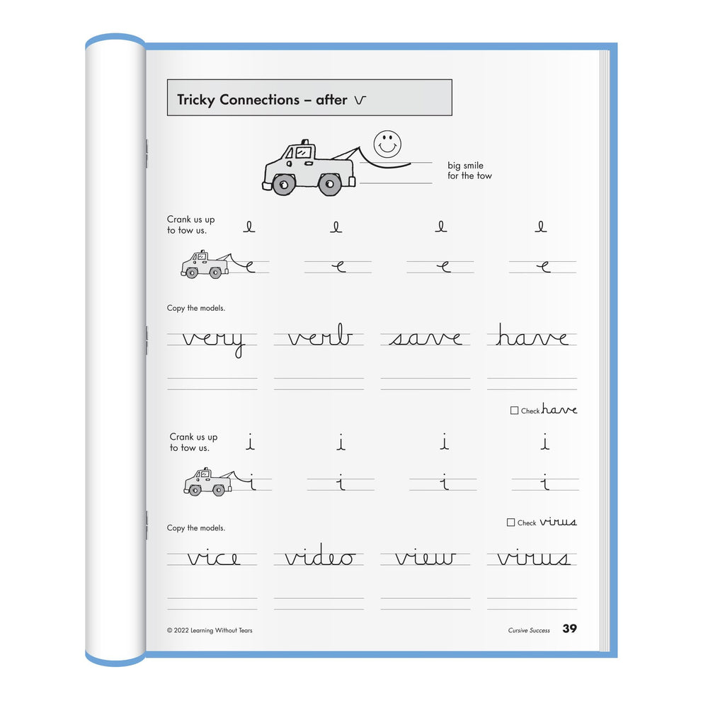 Learning Without Tears Cursive Success, Student Workbook, Age 9+, 4th Grade+, Handwriting Practice, Writing Book, School & Home, Language Arts, Tutoring