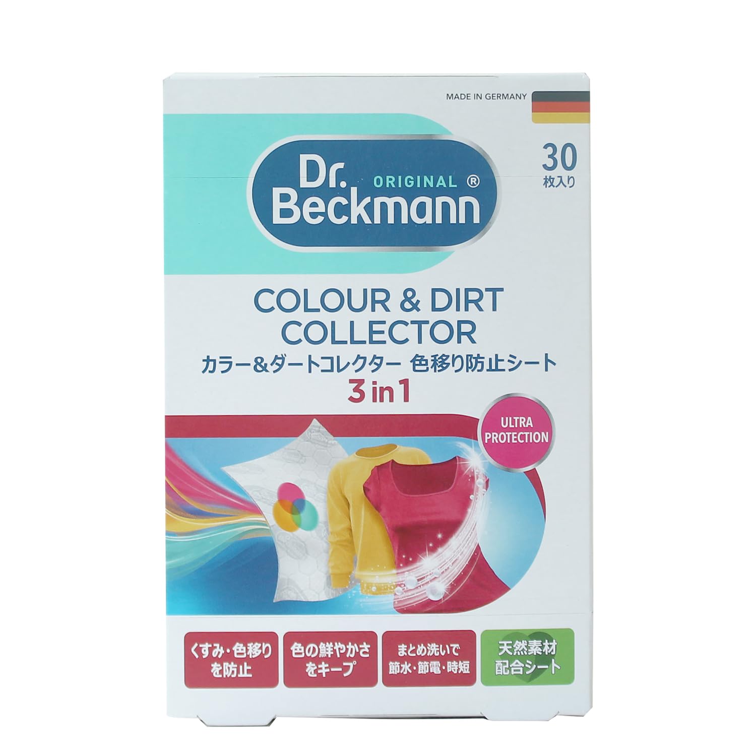 Dr. Beckman laundry care Color & Dirt collector color shift prevention sheet 30 pieces