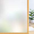 rabbitgoo Window Films for Privacy, Static Cling Frosted Glass Sticker, Non-Adhesive Privacy Film Sun Blocking Window Covering Frosting Vinyl Bathroom Sliding Glass Door, 60 x 200cm, Pure Frosted