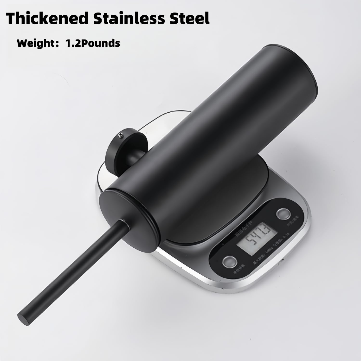 Standing Toilet Brush,Toilet Bowl Brush Holder Set,Bathroom Deep Cleaning Toilet Scrubber Rim Cleaner,304 Stainless Steel Toilet Clean Decorative Accessories for Toilet Cleaning (Matt Black) ﻿