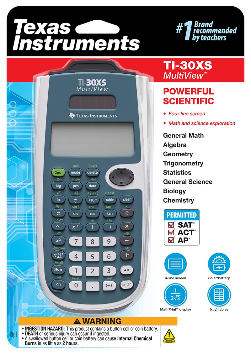 TI-30XS MultiView Scientific Calculator