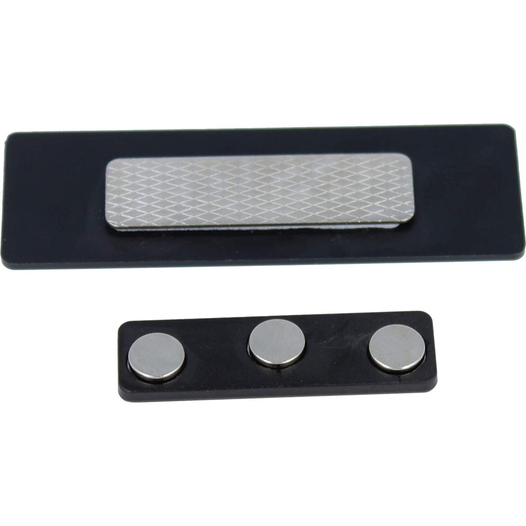 ExcelMark Blank Name Tag/Badge with Magnetic Backing - 1"x 3"(25 Pack - Gold)
