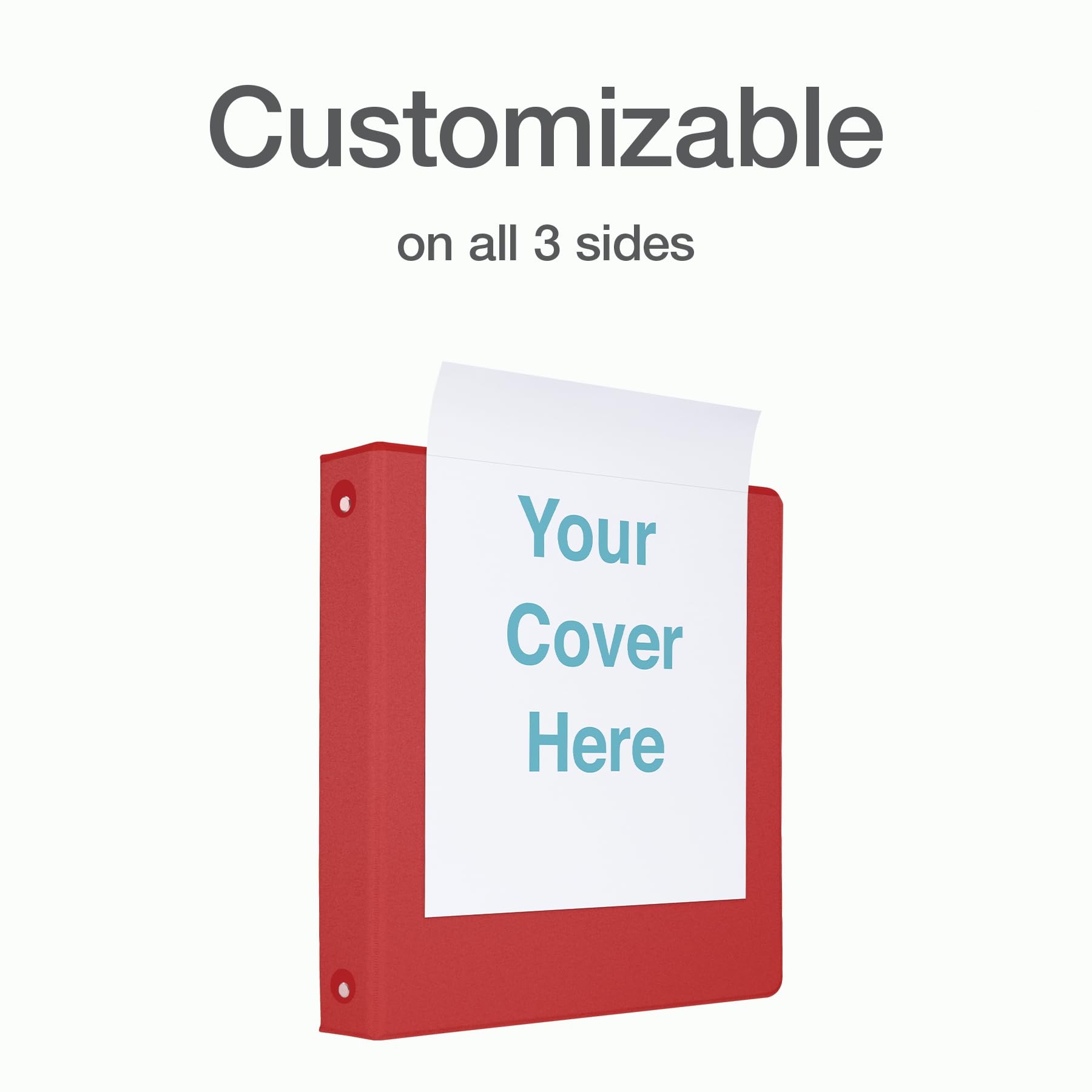 Cardinal Binders, 1.5 Inch Round Ring, 6 Pack, ClearVue Presentation View, Holds 350 Sheets, Non-Stick, XtraLife Hinge, Assorted Bright Colors, for School, Office, and Home Organization