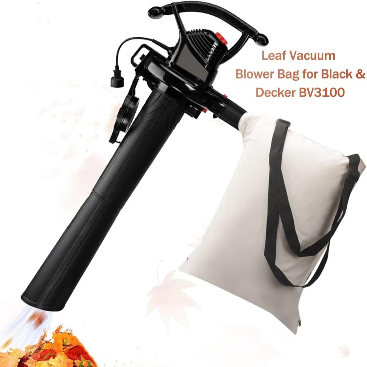 Universal Leaf Vacuum Blower Bag, Tear-Resistant Suitable for Most Blowers, Yard Waste Collection & Lawn Debris (XHYdamile Logo Keychain)