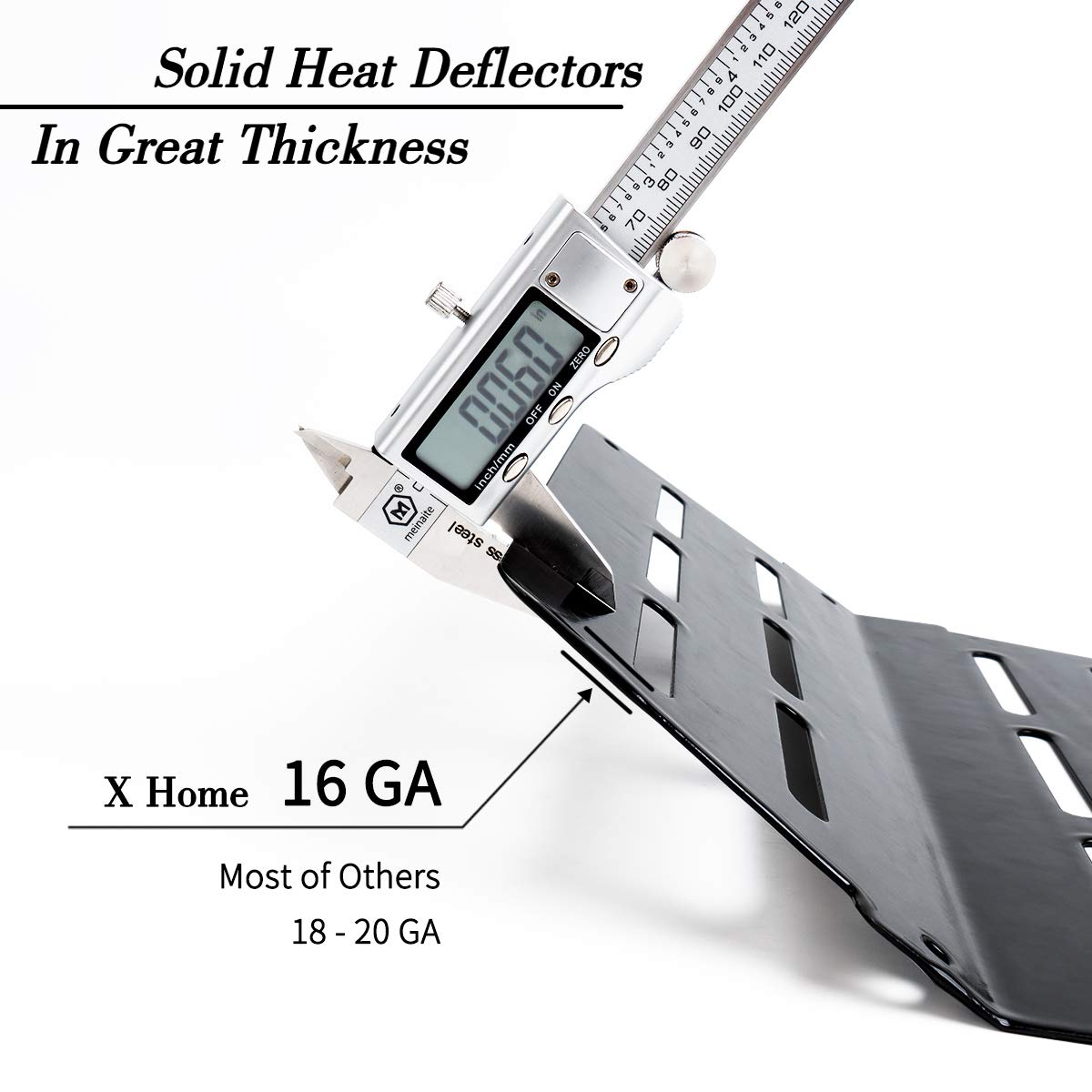 X Home 7622 Heat Deflectors for Weber Genesis E&S 300 Series, 2pk-Porcelain Steel 65505