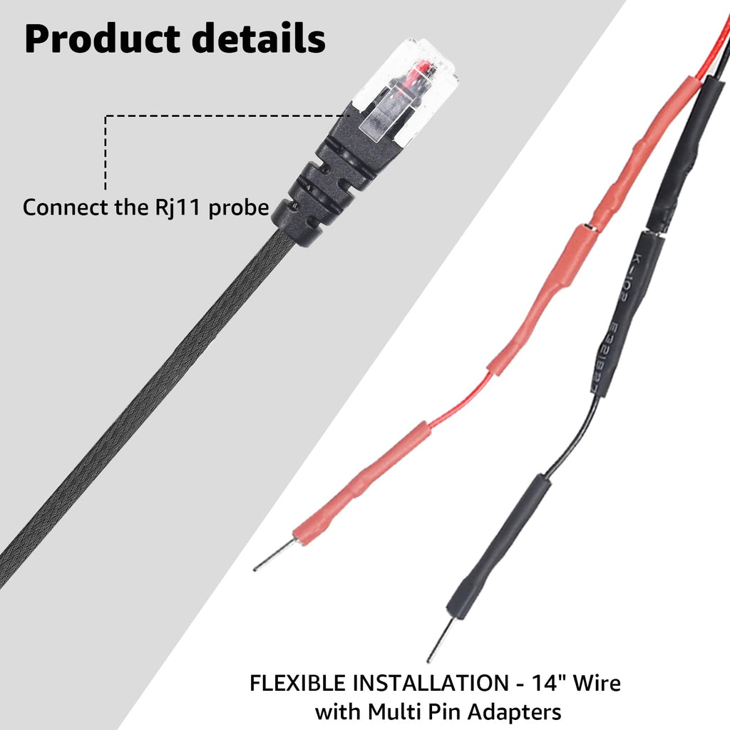 Sousery RJ11 Replacement Mirror Power Cable, Compatible with Uniden R1 R3 R4 R7 R8 Radar Detectors (4005201U) (1)