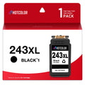 HOTCOLOR PG-243 Black Ink Cartridges Replacement for Canon 243 Black Ink for Canon MG2522 TR4520 MX492 TS202 TS3322 TR4500 TS3122 MG2500 TR4522 MX490