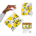 Papaya Reusable Paper Towels 2-Pack - 2 Sheets + 1 Hook, 1 Sheet Replaces 17 Rolls, Quick Drying, No Odor, Washable Kitchen Cloth, Sustainable Dish Sponge, Eco Friendly Gift (Squeeze The Day)