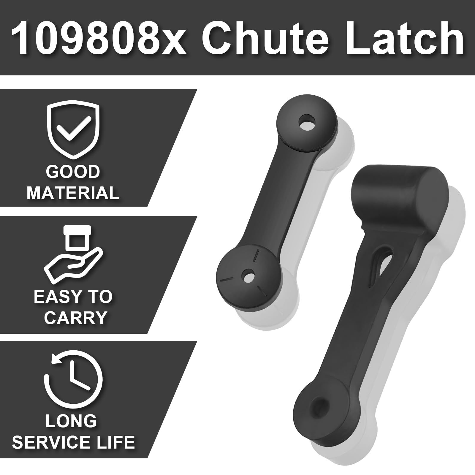 42-555 Latch Assemblies with Hook for for Husqvarna Poulan 532160793 160793 723-0383 Craftsman 109808X 532109808X 160793,