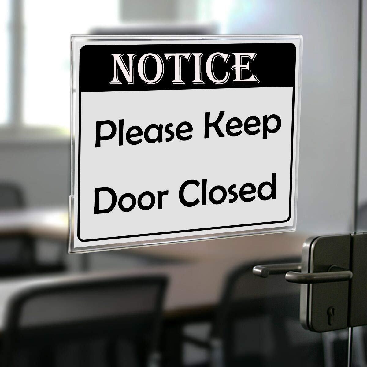 NIUBEE Acrylic Sign Holder 8.5x11 Inches Horizontal,Clear Plastic Wall Mount Sign Holder Poster Paper Holder with Free 3M Tape for Office, Home, Store, Restaurant-No Drilling(6 Pack)