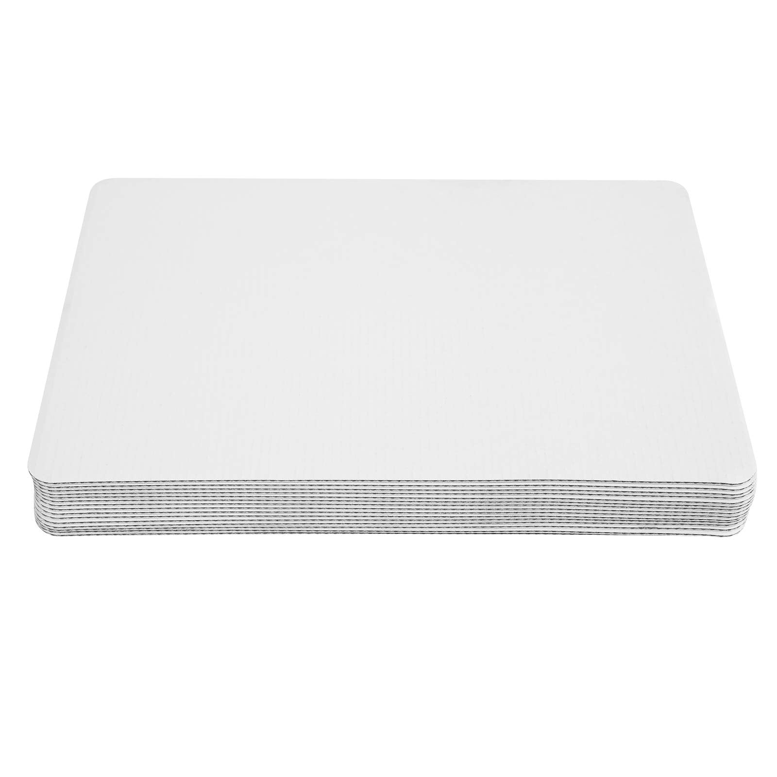 Pack of 15 White Quarter Cake Sheet 13.75” x 9.75” Cake Board Sturdy Rectangle Greaseproof Pad Full 15 Pk Boards