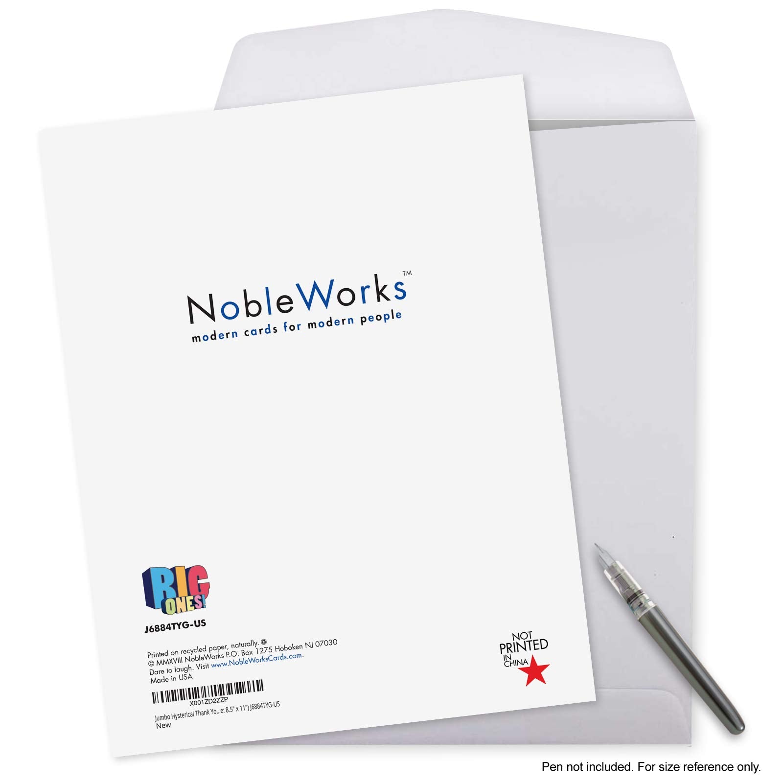 NobleWorks - Coach Thank You Greeting Card with Envelope Group, Coworker, Gang (Big 8.5 x 11 Inch) Big Thanks From The Team J6884TYG-US