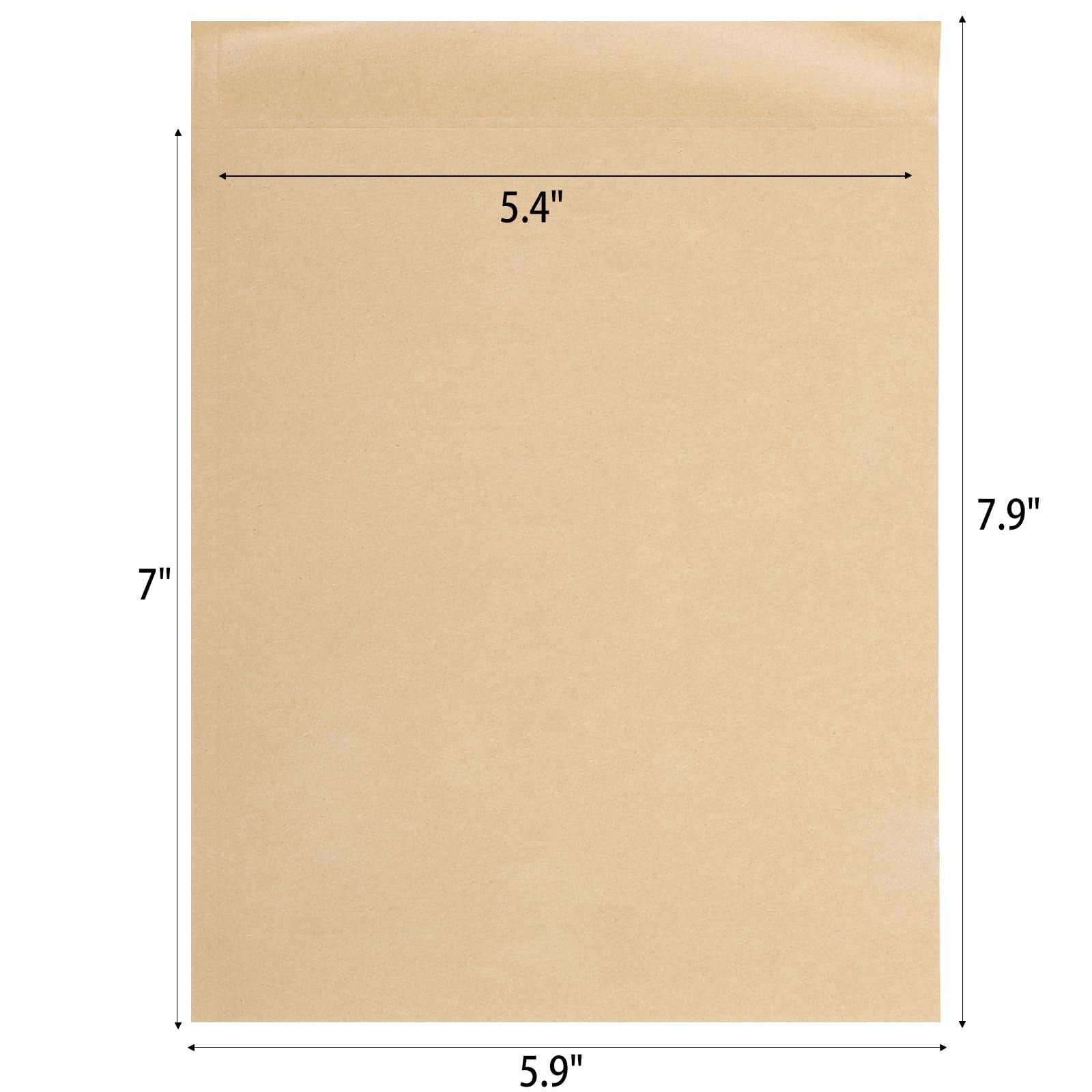 LoveBB Kraft Paper Treats Bags - 200 Pcs Brown Wax-lined Paper Packing Bags for Bakery Cookies, Bread, Snacks (5.9 x 7.9 inch)