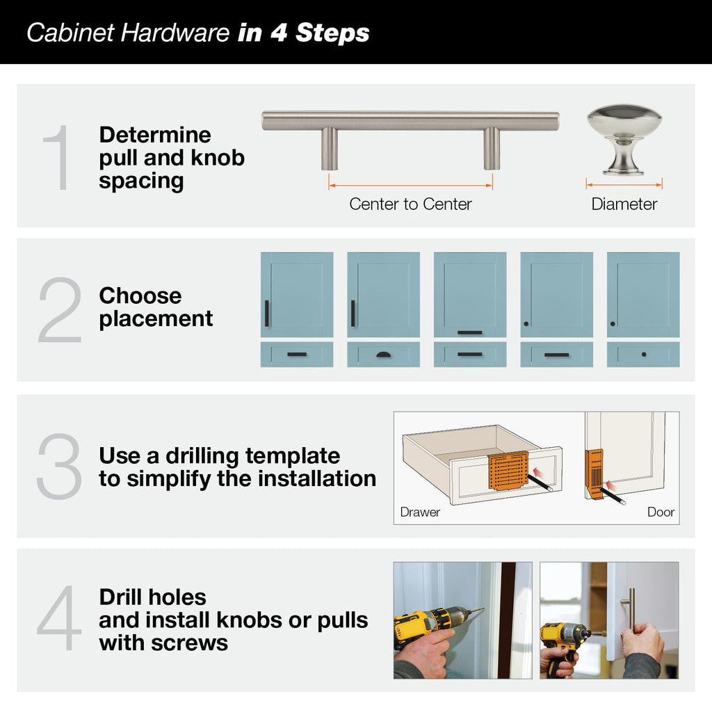 Richelieu Hardware DP9041195 (10-Pack) Copperfield Collection 1 3/16-inch (30 mm) Brushed Nickel Modern Cabinet and Drawer Knob for Kitchen, Bathroom, and Furniture