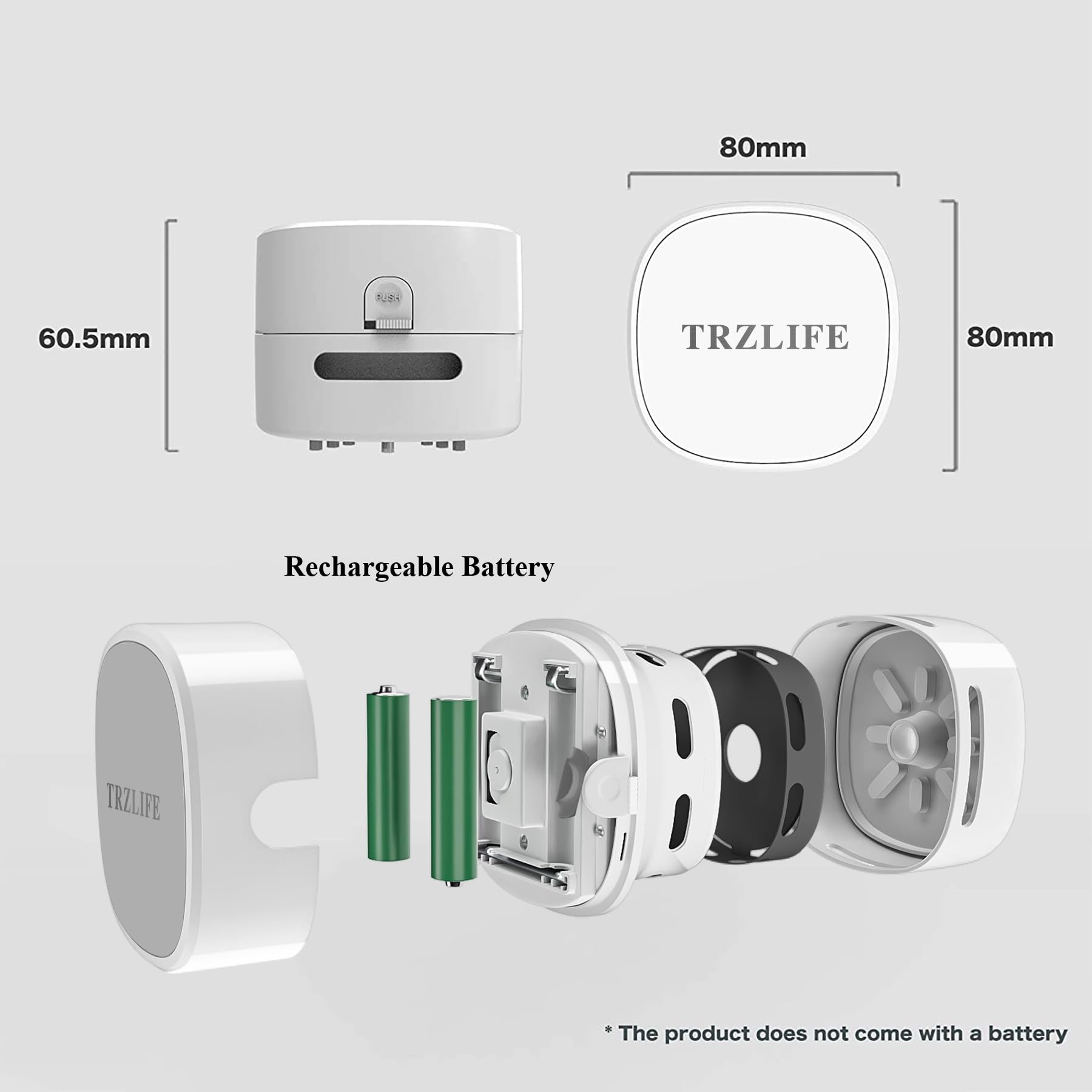 TRZLIFE Desk Vacuum Cleaner, Rechargeable and Durable Mini Table Vacuum Must-Have Office Desk Accessory Sucks up Tiny Items and Crumbs from Desktop Drawer Countertop Ideal Gift