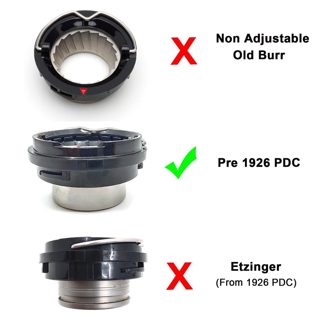 Conical Grinder Burr Set Replacement Compatible with Breville Espresso Machines Coffee Grinder Burr(Pre 1926 PDC)