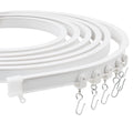 Trimold Premium Ceiling Curtain Track System, Flexible and Durable Design for Effortless Gliding, Ideal for Shower Window RV Room Dividers, Privacy and Home Décor