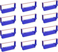 Bigger Compatible Replacement for SP700 Printer Ribbon B/R - Star SP-700BR, RC-700BR, SP-712, SP-742 Ink (Black and Red, 12-Pack)