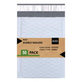 Sales4Less #000 Poly Bubble Mailers 4X8 Inches Shipping Padded Envelopes Self Seal Waterproof Cushioned Mailer 50 Pack
