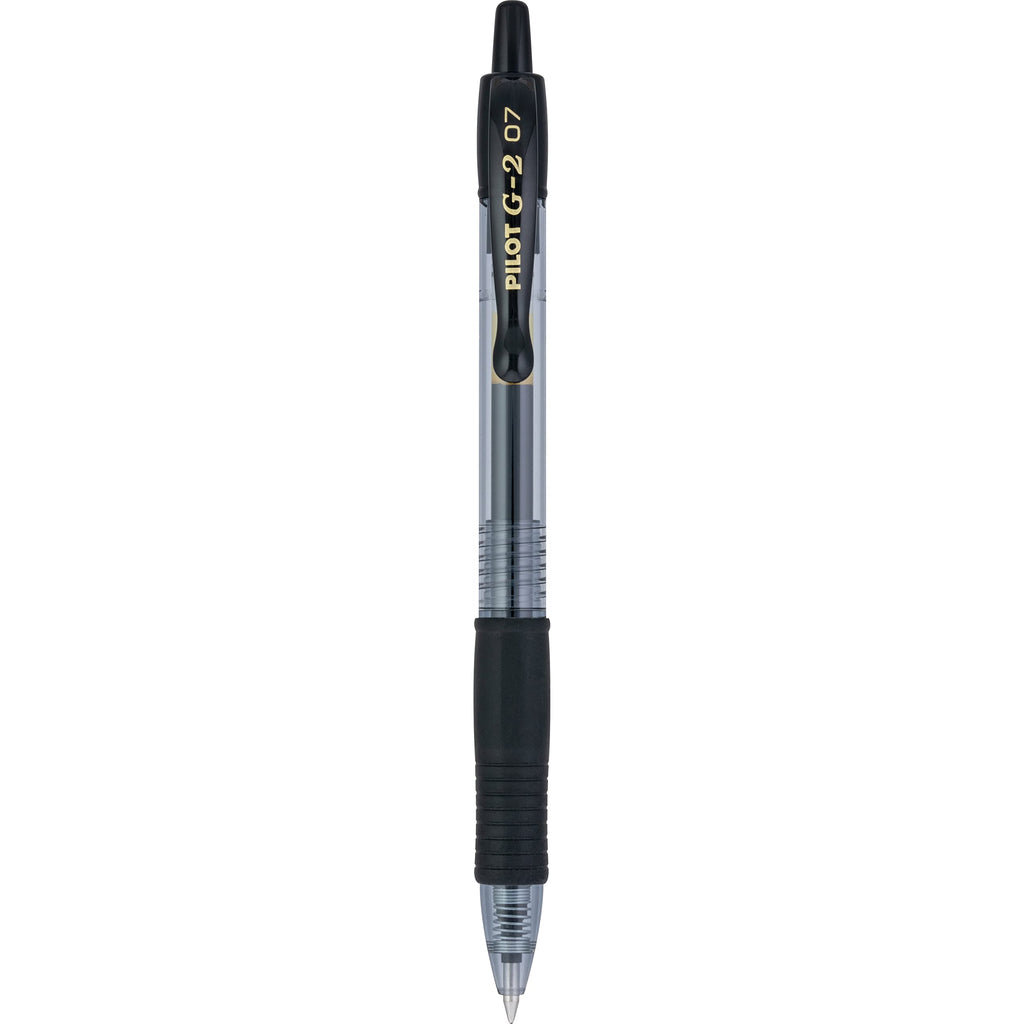 Pilot G2 Retractable Premium Gel Ink Roller Ball Pens, Fine Point, Black Ink, Dozen Box (31020)