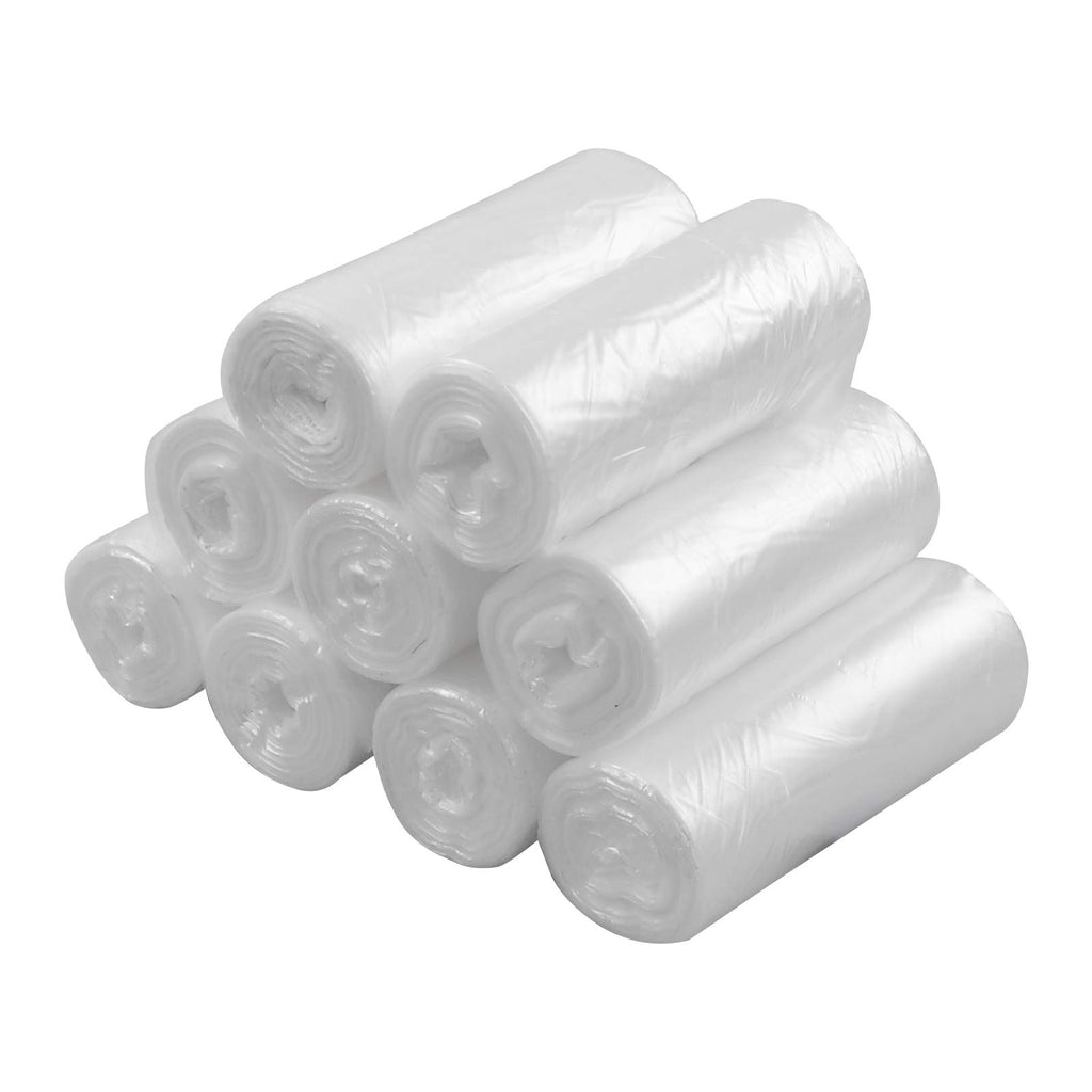Farmoon 15L Clear Garbage Bags, Trash/Rubbish/Wastebasket Liners(9 Rolls, 225 Counts)