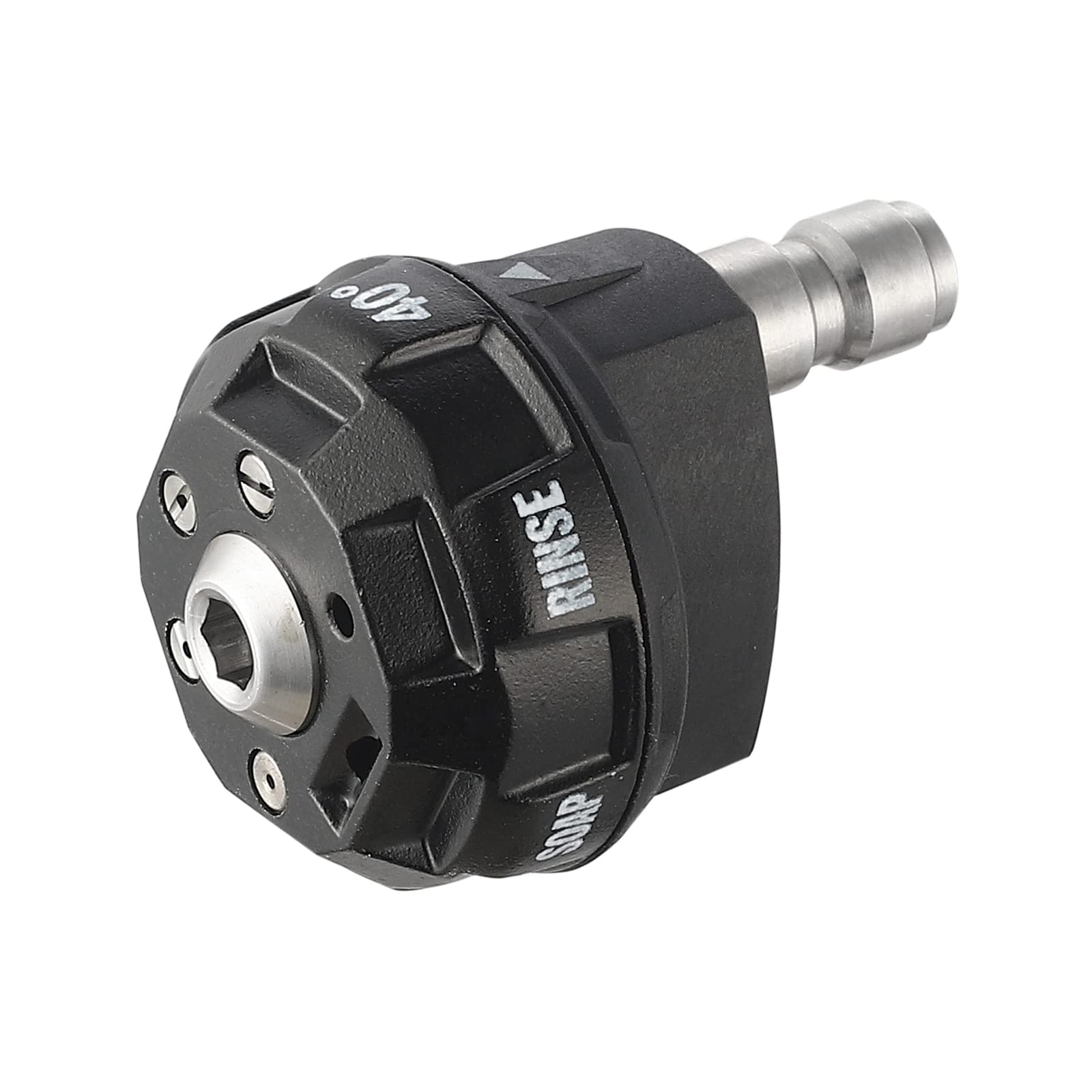 Meteor Blast Pressure Washer Nozzle, 6-in-1 Quick Change Over and Adjustable, Power Washer Tips Replacement with 1/4 inch Quick Connector, MAX 4500PSI for Pressure Washer