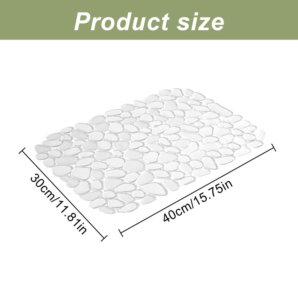 2 PCS Pebble Kitchen Sink Mats - PVC Sink Protector Stainless Steel or Porcelain - Protector for Bottom of Kitchen Sink, 15.8 x 11.8 inches