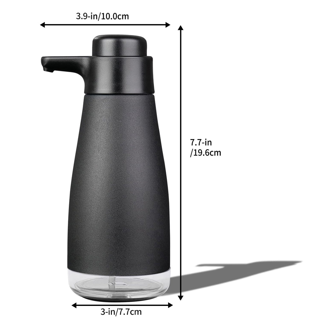 AIKE 15oz Liquid Soap Dispenser for Dish and Hand Soap Matte Black