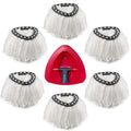 Spin Mop Head, Universal 360° Microfiber Replacement Mop Heads Compatible with Vileda Mop Replace Head, Durable Dust Mop Refills Machine Washable for Floor Cleaning System (6 Pack)
