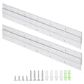 uxcell 2 Pair French Cleat Picture Hanger, 12 Inch Heavy Duty Aluminum Z Bar Clip Interlocking Wall Mounting Bracket Hanger Kit for Hanging Mirror Picture Shelf