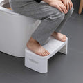 Folding Toilet Stool, Potty Step Stool, Bathroom, Foldable Poop Stool Poop Stool | Bathroom Accessories for All Ages | Sitting Posture Foot Stool, White