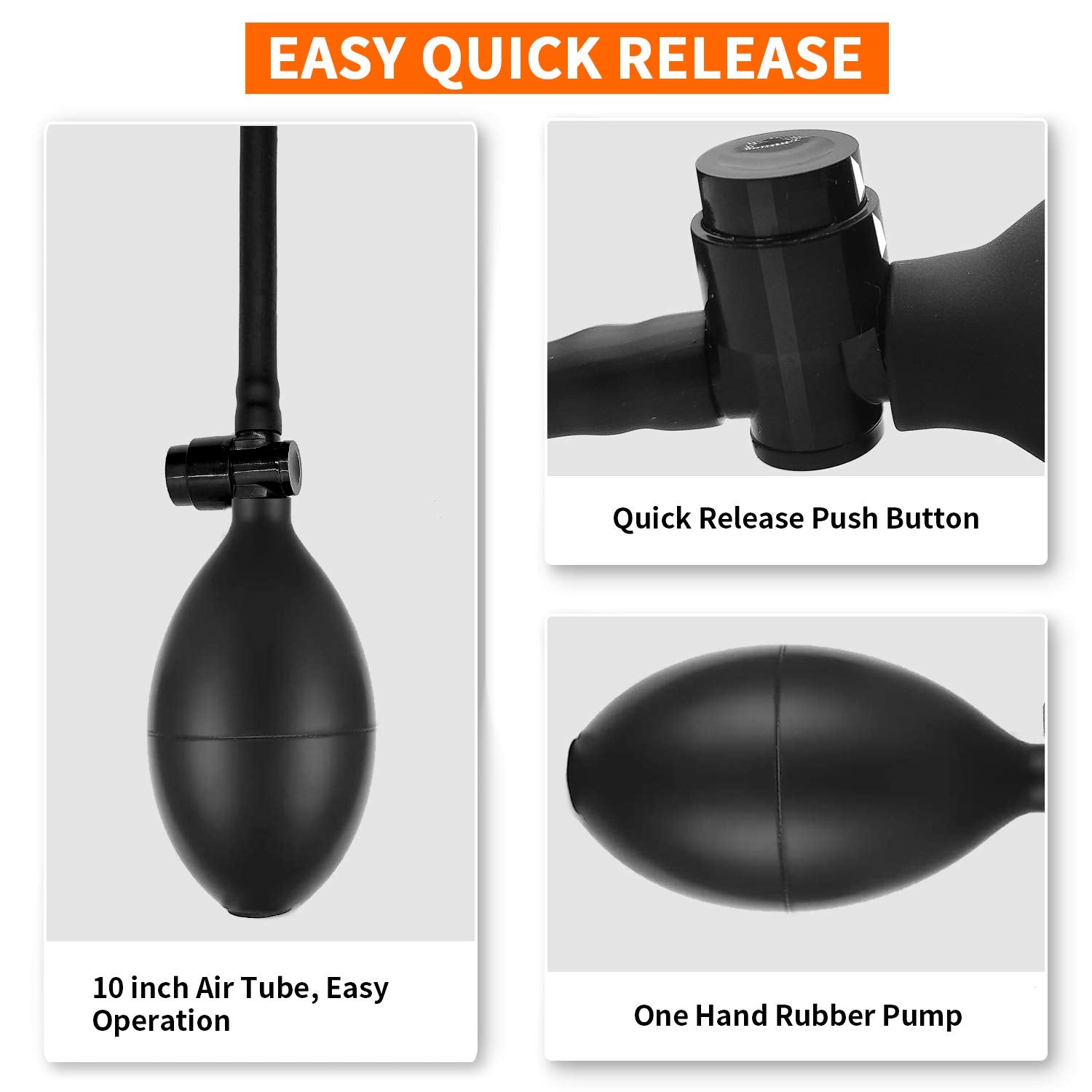 Gute Air Wedge Bag Pump, 3 Pack Commercial Inflatable Air Wedge Pump Bag Tool, Professional Leveling Kit & Alignment Tool, Air Bag Removal Tool for Variety of Jobs, 330 LB Rating, 3 Sizes
