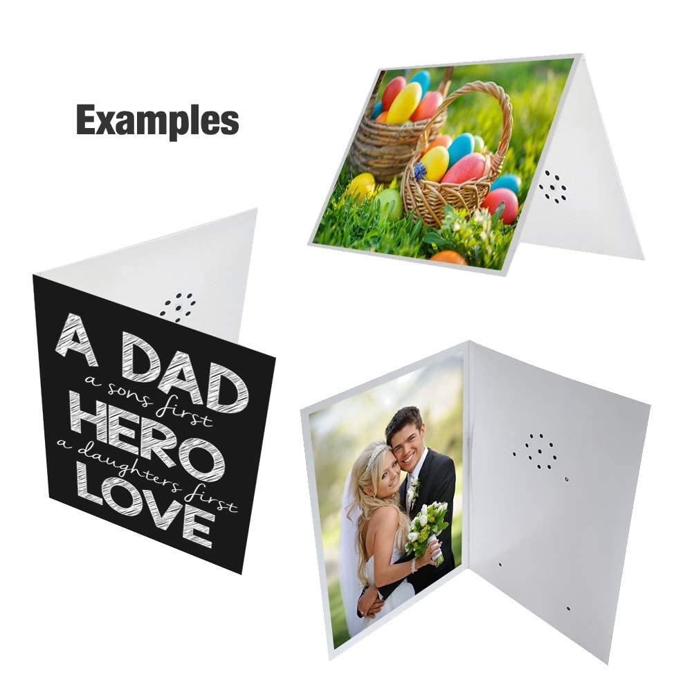Talking Products, Voice Recordable Greeting Card, 40 Seconds Recording with Replaceable Batteries. Record and Send a Personal Voice Message for Birthday, Christmas & Mother’s Day