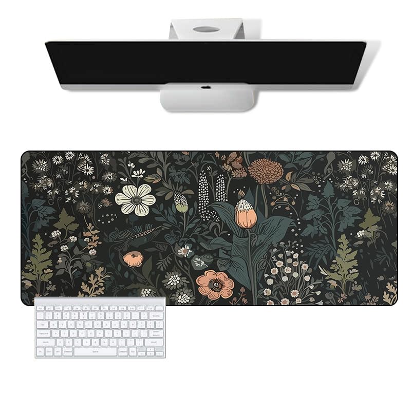 TOMAIDA Mouse Pad, Large Mouse Pad 90 X 40CM (35.4X15.7Inches) Mousepad Big Desk Mat with Non-Slip Rubber Base Keyboard Pad for Gaming and Office-Black