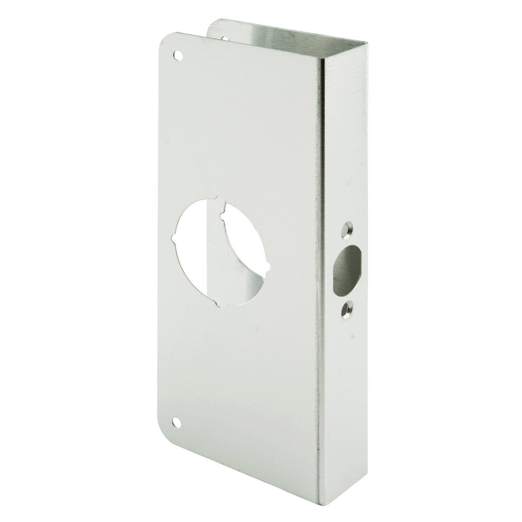 Prime-Line MP9452 Lock & Door Reinforcer, 1-3/8 in. x 2-3/4 in, Stainless Steel, Pack of 1