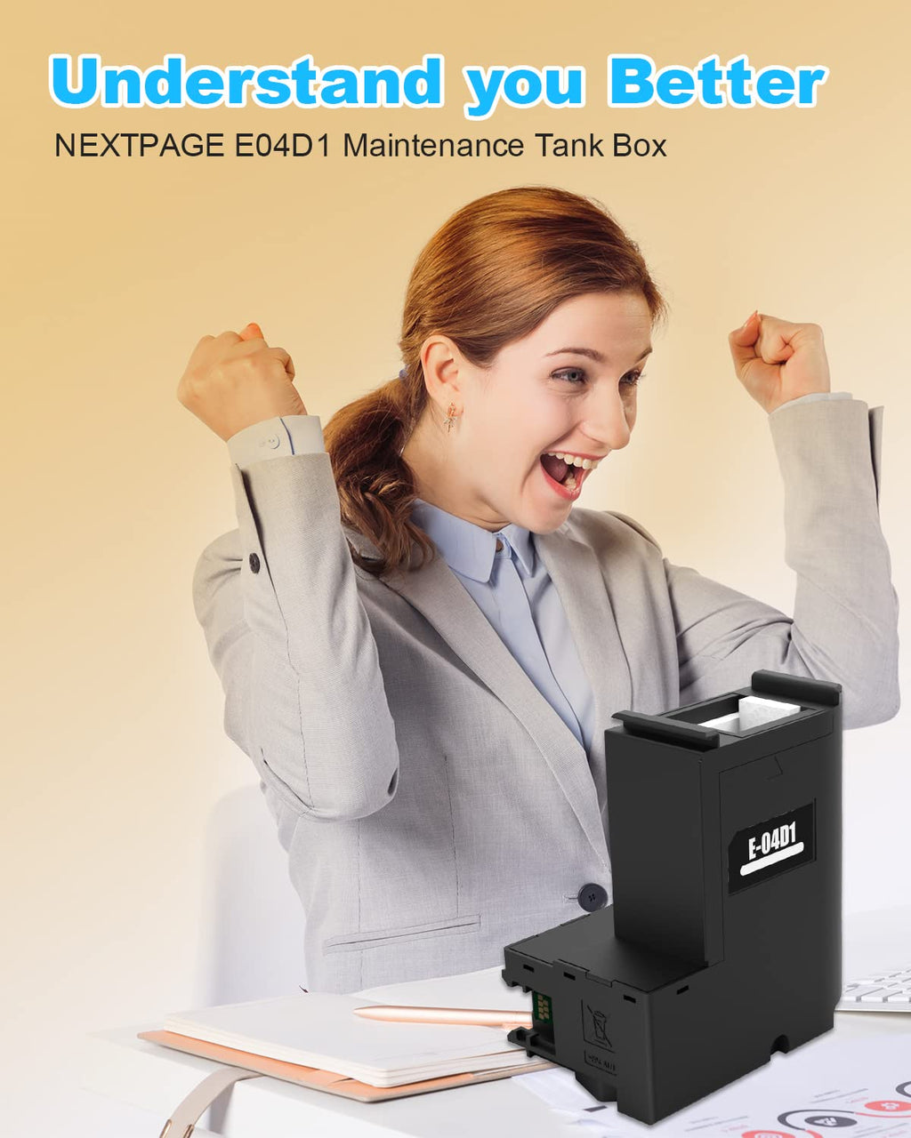 T04D1 T04D100 Ink Maintenance Box for ET-15000 ET-3750 ET-3760 WF-2860 ET-4760 ET-3850 ET-4850 XP-5100 ET-3710 ET-5150 ET-3830 Printers TO4D1 Maintenance tank TO4D100 04D1 T04d1