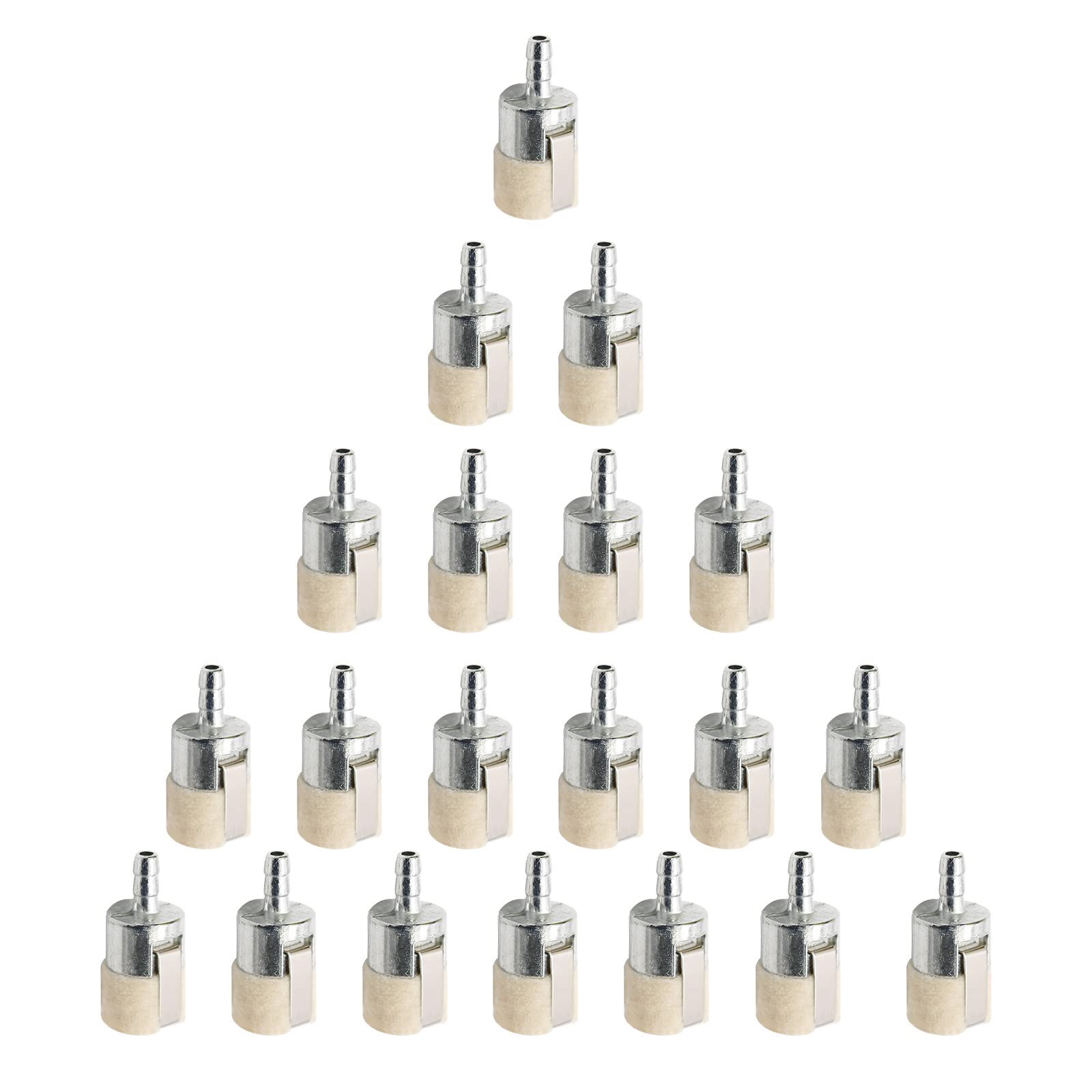 laffoonparts 20 Pcs Fuel Filter Replacement for Walbro 125-527 Compatible with Robin 3112 Replacement for Stihl FC75 FS85 Compatible with Echo 131-205-07320 13120519831 13120530830 String Trimmer