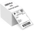 MBLABEL Thermal Direct Labels 1 Stack, 4"x6" Fanfold Thermal Labels, Thermal Shipping Labels Compatible with Zebra, MUNBYN and Rollo, Permanent Adhesive (1000 Labels)