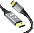 CHENLENIC USB C to DisplayPort 2.1 Cable, 16K@30Hz 8K@120Hz 4K@240Hz, Thunderbolt 5 to DP Cable,40Gbps,Type C Compatible with MacBook Pro M4,M3, iPhone 16 Pro, Dell XPS, Gaming Monitor 6FT
