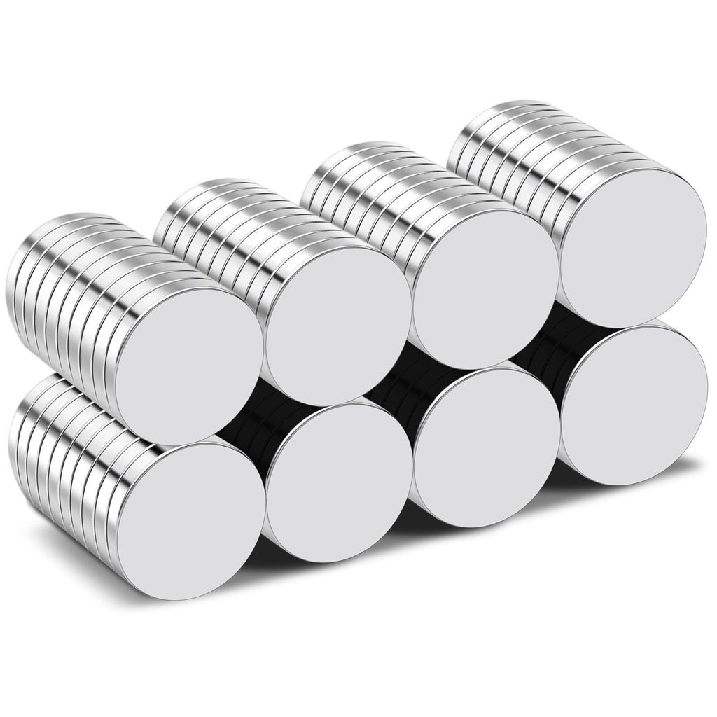 TRYMAG 80Pcs Magnets Disc, 12 x 3mm Small Round Rare Earth Fridge Magnets for Crafts Dry Erase Board, Refrigerator Magnet for Dry Erase Board Whiteboard DIY Scientific Models