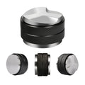 51mm Espresso Tamper, Coffee Distributor Adjustable Height, Coffee Leveler Fits with Two-in-one Double-Head and Flat-Bottom Three Leaf for Macaroons Espresso Coffee