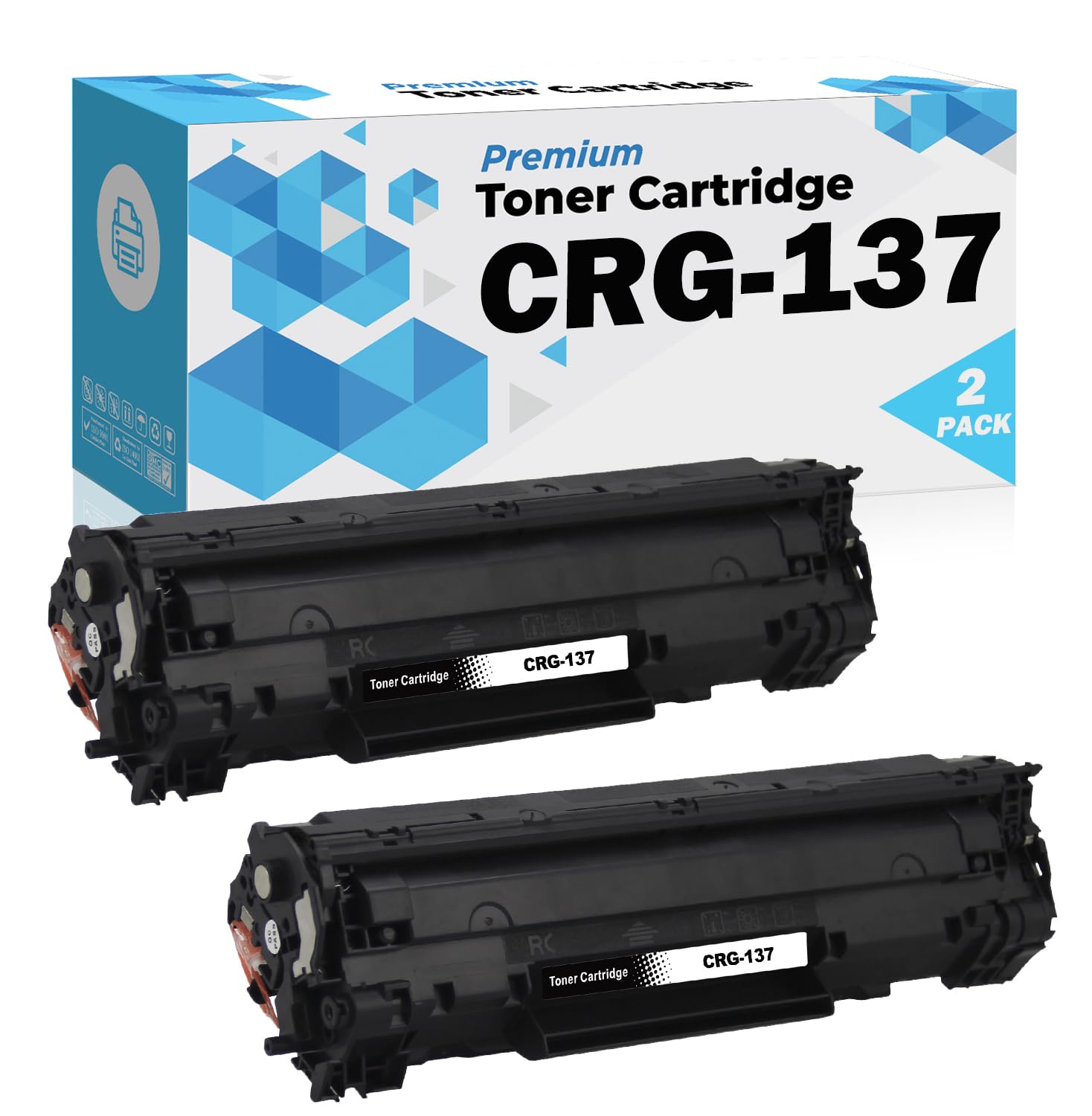 Ultra Toner® Compatible Replacement for Canon 137 Black Toner Cartridge CRG-137 ImageClass D570 LBP151dw MF210 MF212w MF216n MF217w MF227dw MF229dw MF232w MF236N MF240 MF244dw MF247dw MF249dw (2 PACK)