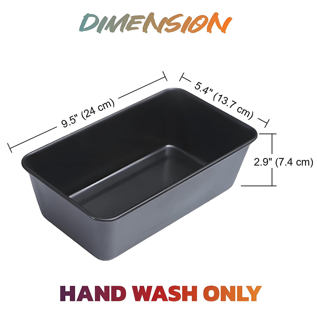 Tosnail 4-Piece Non-Stick Meatloaf Pan with Drain Bread Loaf Pan Set