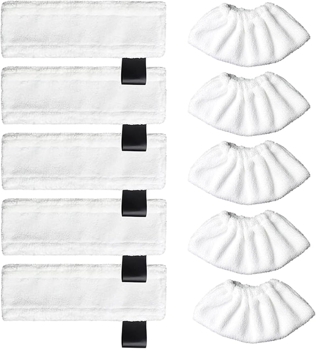 10 Pcs Replacement Microfibre Mop Cloths & Pads for Karcher EasyFix Steam Cleaner SC2 SC3 SC4 SC5