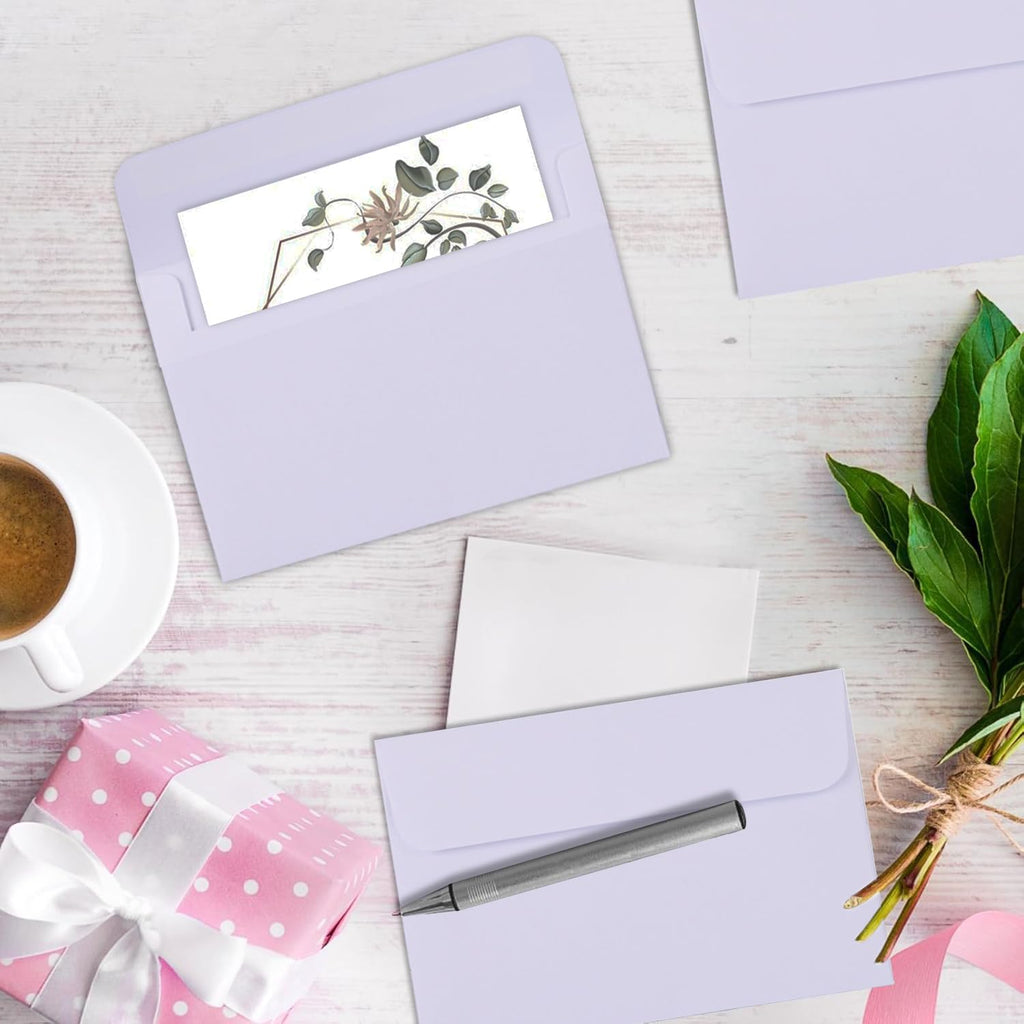 Packpal Blank Cards and Envelopes 5X7, 50Pack Self Seal White Fold Cardstock with Envelope for Wedding Invitation, DIY Note, Homemade, Thank You Greeting Card