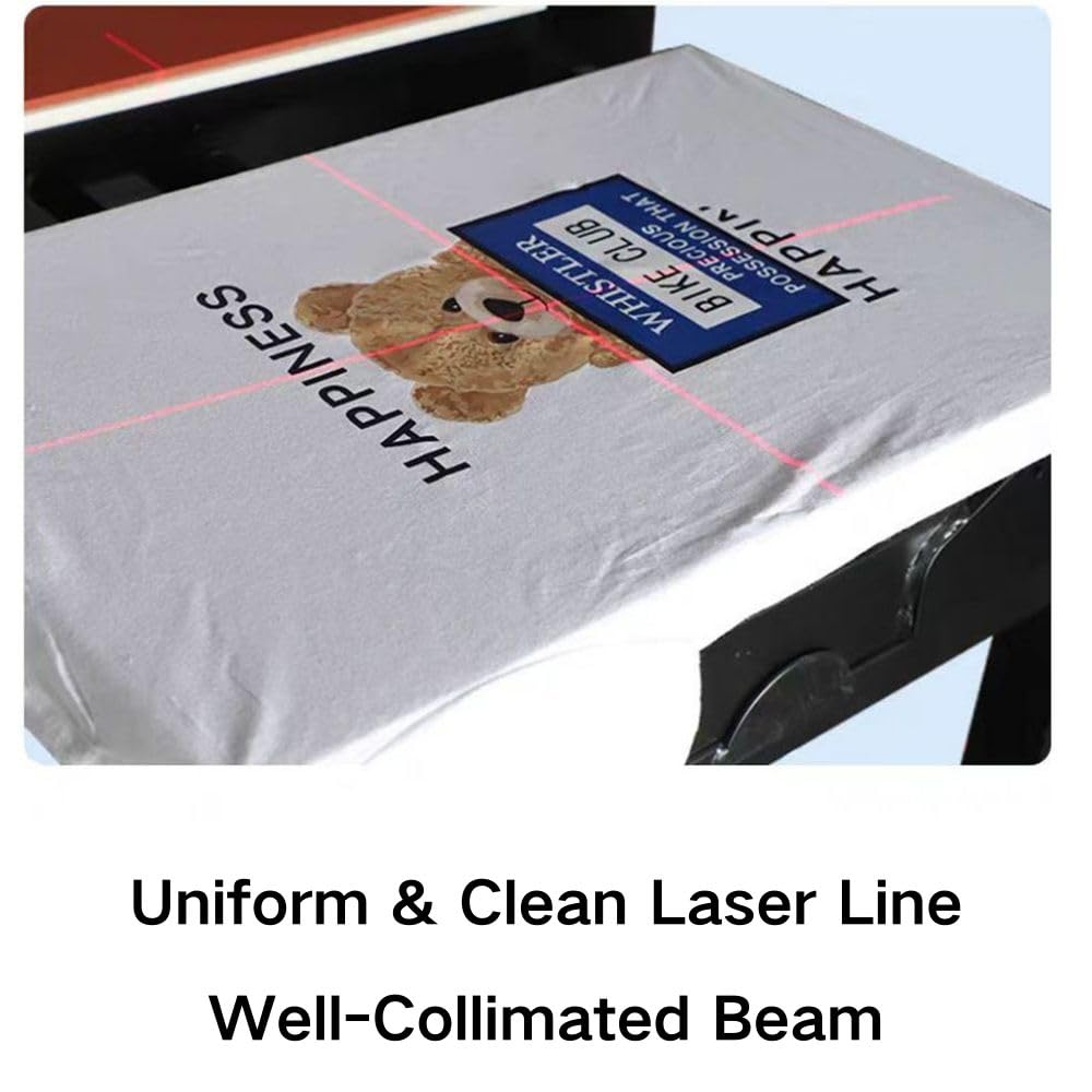 Heat Press Laser Alignment System, Laser Positioning Tool for T-Shirt & Hat Press Machine, Precise Placement for DTF, Sublimation, Perfect for T-Shirt Printing & DIY Projects