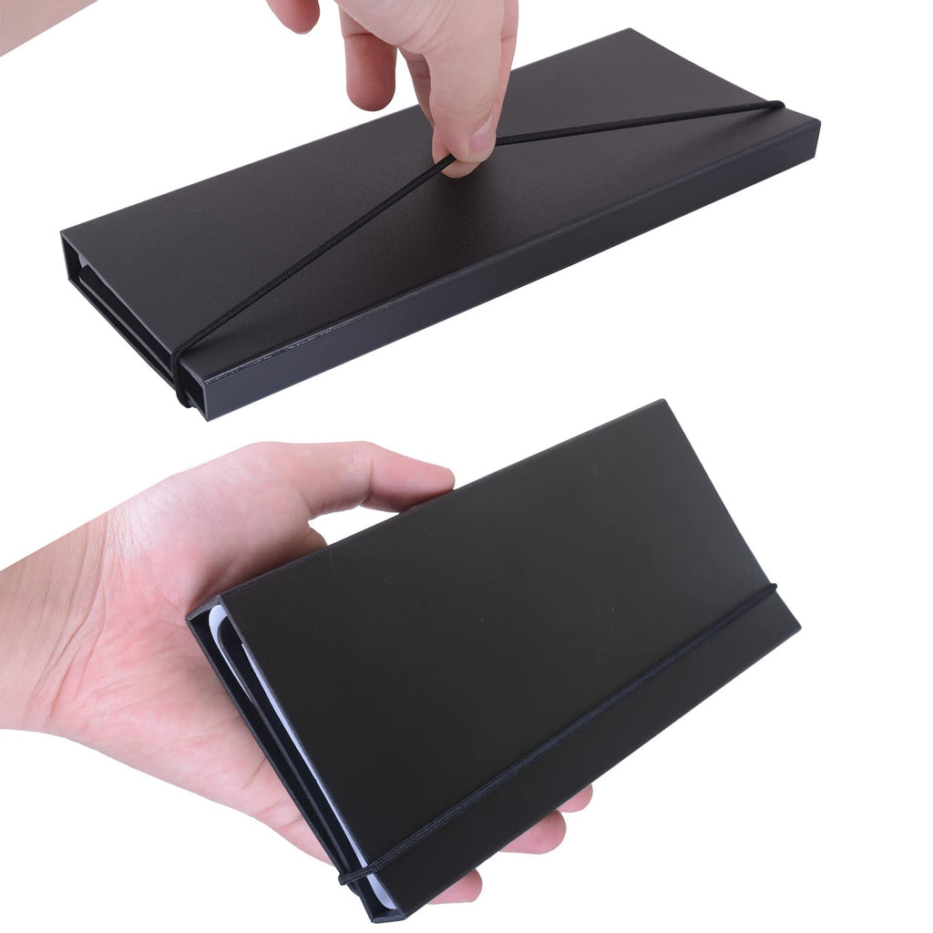 Dixver 2Packs Foldable Nursing Clipboard, 3 Layers, Black, 12.6x9 inches, Plastic