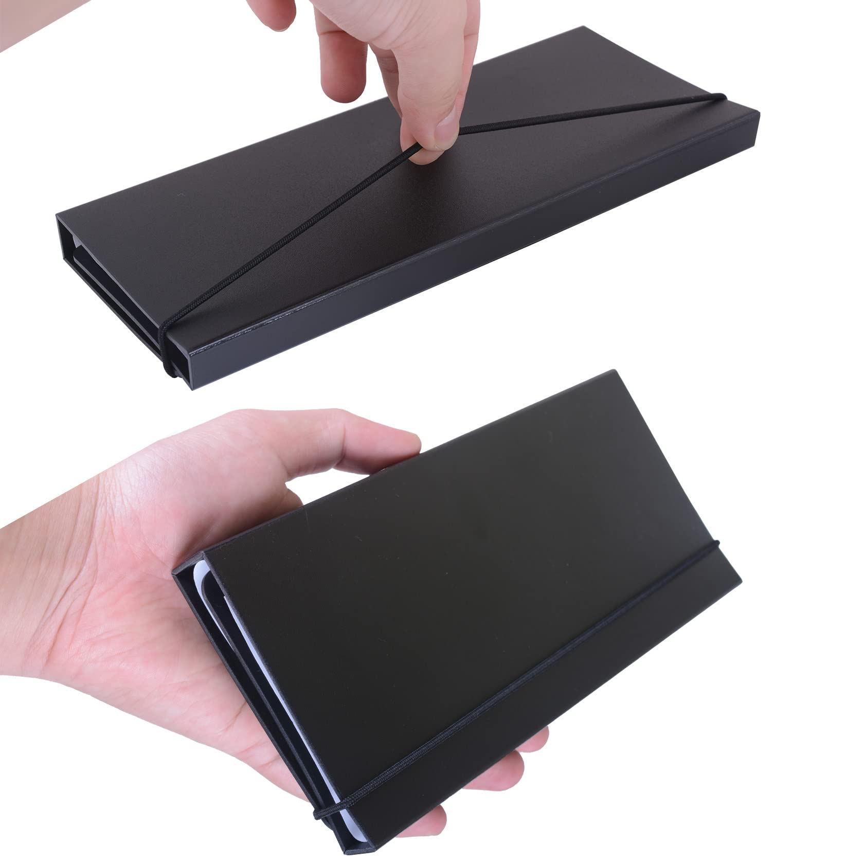Dixver 2Packs Foldable Nursing Clipboard, 3 Layers, Black, 12.6x9 inches, Plastic