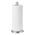Paper Towel Holder Countertop, Paper Towel Holder with Solid Weighted Base, for Standard and Large Size Rolls (Silver)