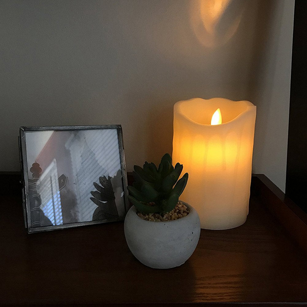 Bello Luna 3.9in Rechargeable Candle with Remote Control for Party Christmas